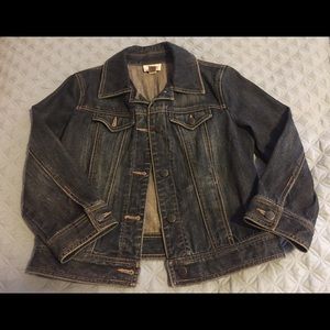 Loft demin jacket with cropped 3/4 sleeve